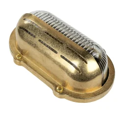 Sale Lido Wandlampe Außen Messing Maritim oval IP64 Haus Tür