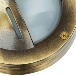 Discount Lido Wandlampe Außen Messing Maritim Terrassenleuchte