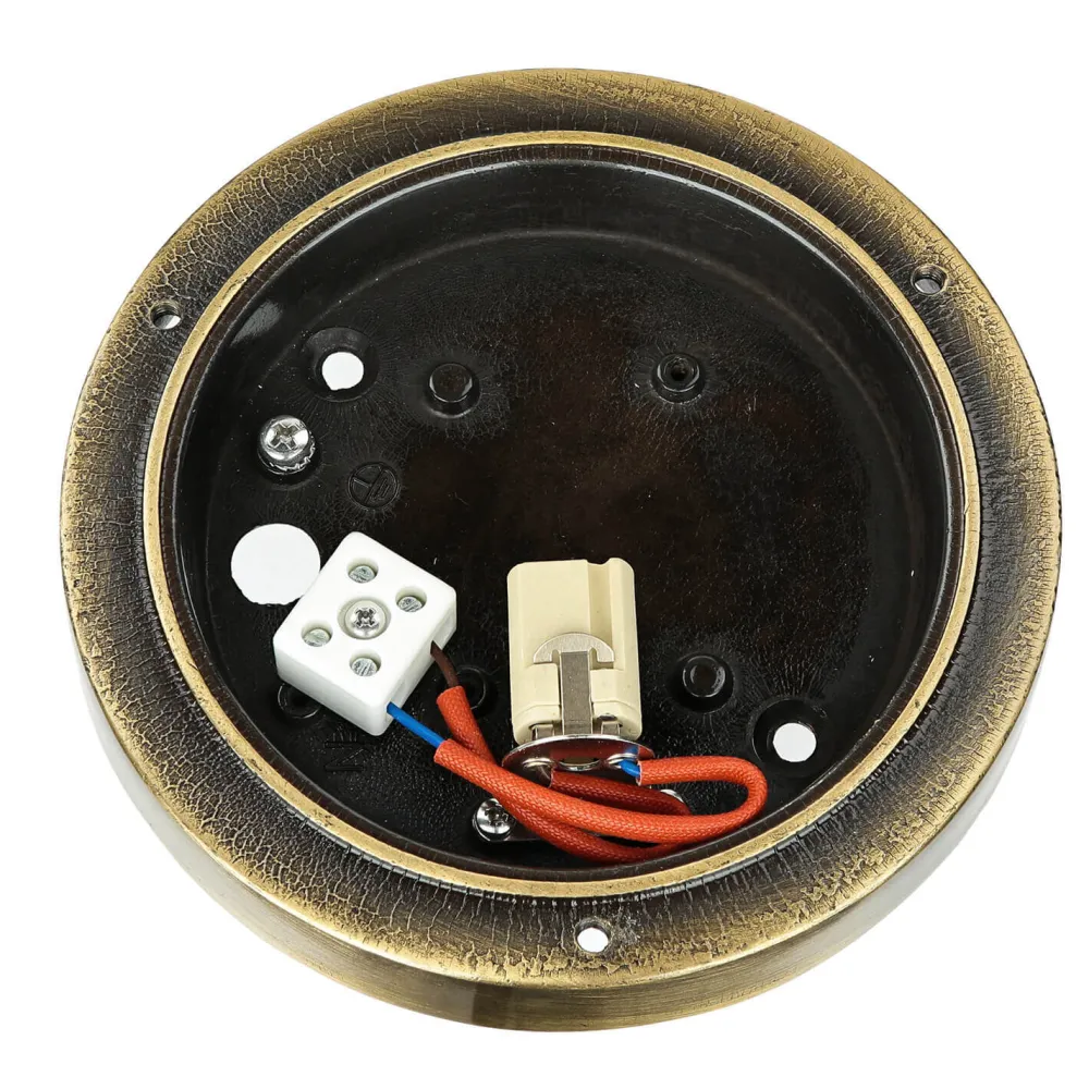 Discount Lido Wandlampe Außen Messing Maritim Terrassenleuchte