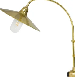 Andromeda Wandlampe außen Messing massiv Glas E27 IP54 65 cm hoch* Außenwandleuchten|Gartenlaternen