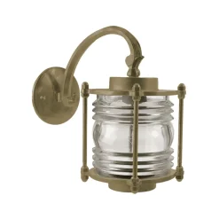 Discount Andromeda Wandlampe außen Messing massiv Glas H: 31 cm IP53 E27