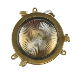 Lido Wandlampe Außen Messing rund IP44 Maritim Haustür* Rustikale Lampen|Metall Lampen