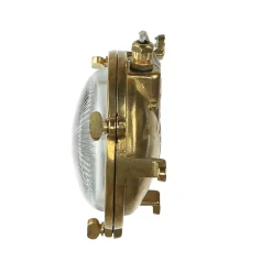 Lido Wandlampe Außen Messing rund IP44 Maritim Haustür* Rustikale Lampen|Metall Lampen