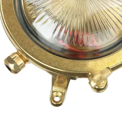 Lido Wandlampe Außen Messing rund IP44 Maritim Haustür* Rustikale Lampen|Metall Lampen