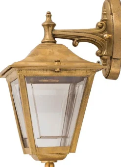 Lido Wandlampe Außen Messing Rustikal Haus Hof Antik