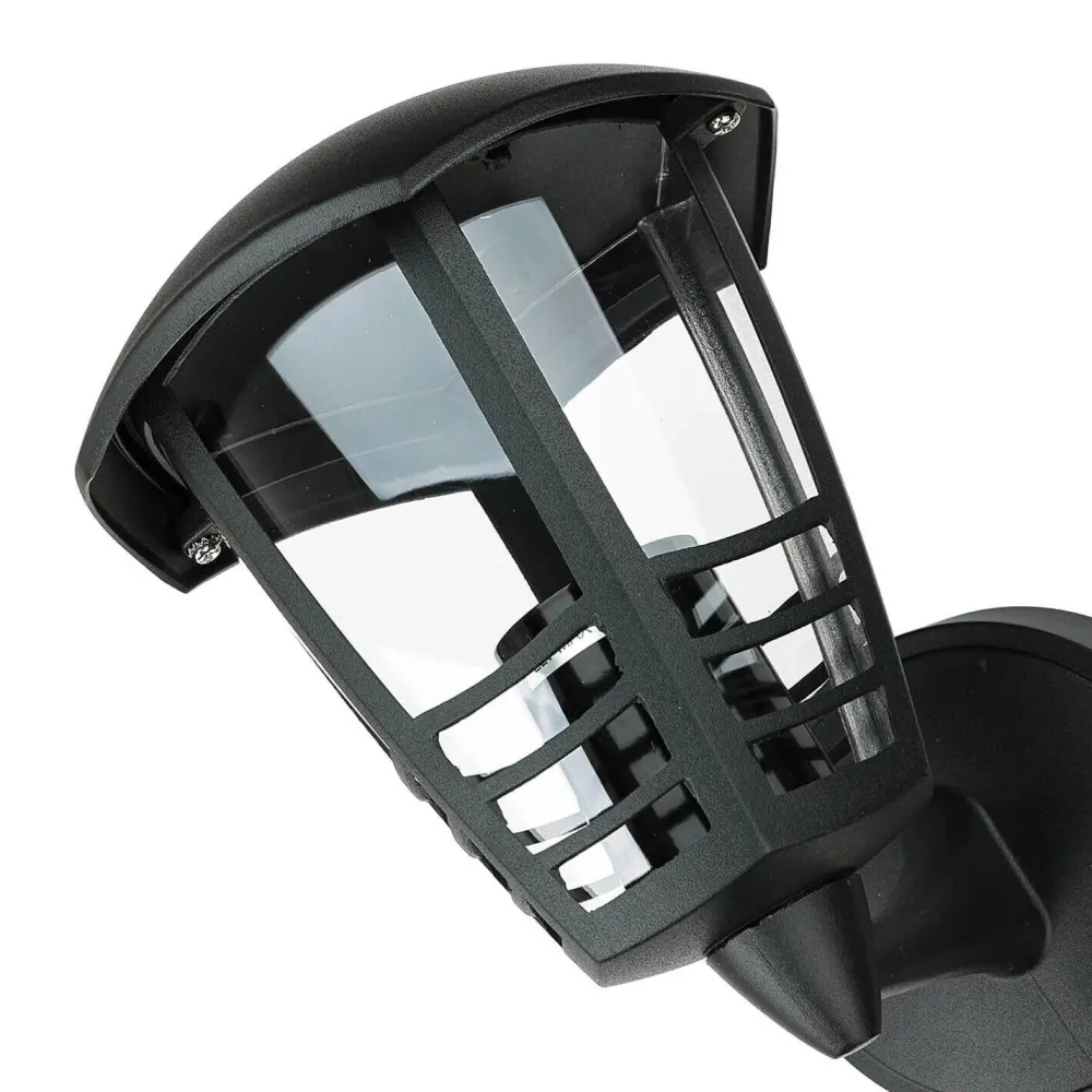 Sale Rabalux Wandlampe Außen mit Bewegungsmelder IP44 E27 Schwarz