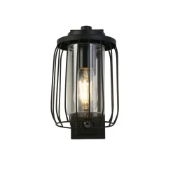 Searchlight Wandlampe Außen mit Bewegungssensor Aluminium IP44 E27* Metall Lampen|Vintage Lampen