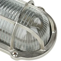 Best Lido Wandlampe Außen Nickel Echt-Messing Haus Terrasse