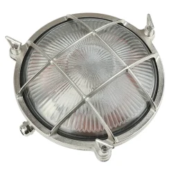 Hot Lido Wandlampe Außen Nickel Echt-Messing IP64 Maritim