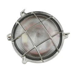 Hot Lido Wandlampe Außen Nickel Echt-Messing IP64 Maritim
