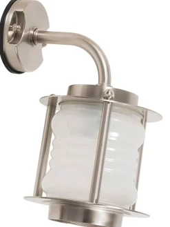 Lido Wandlampe Außen Nickel Echt-Messing Hof wetterfest