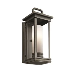 Elstead Wandlampe Außen Opalglas Metall IP44 Vintage Design* Außenwandleuchten|Vintage Lampen