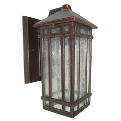 Best Elstead Wandlampe Außen Regenglas Aluminium Haus IP44