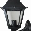 Lido Wandlampe außen Schwarz Aluminium IP44 Rustikal E27* Außenwandleuchten|Rustikale Lampen