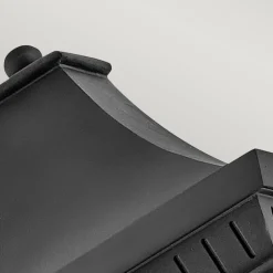 Elstead Wandlampe außen Schwarz E14 IP44 H: 39,4 cm Aluminium Glas