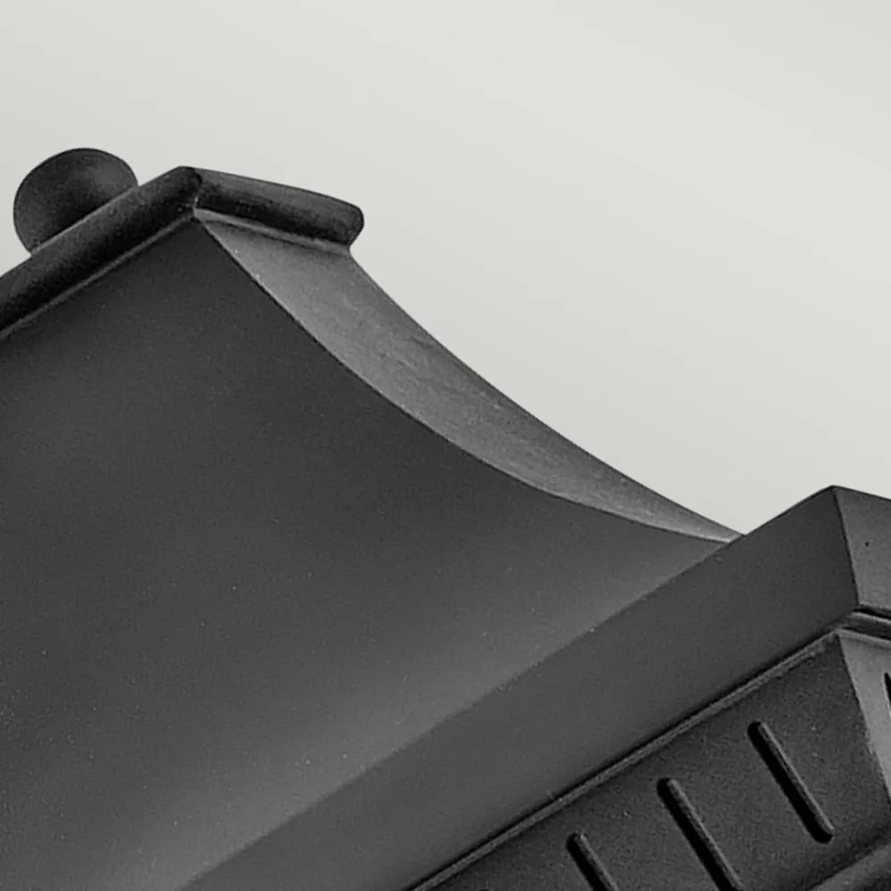 Elstead Wandlampe außen Schwarz E14 IP44 H: 39,4 cm Aluminium Glas