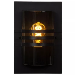 Wandlampe außen Schwarz IP44 E27 H:33 cm Haustür Garten* Außenwandleuchten|Moderne Außenleuchten