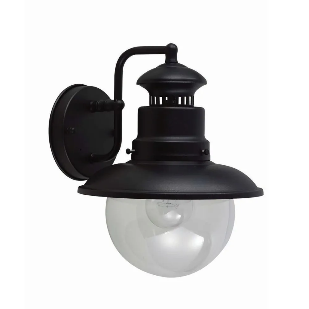 Best Elstead Wandlampe Außen Schwarz IP44 Aluminium Haus Hof E27