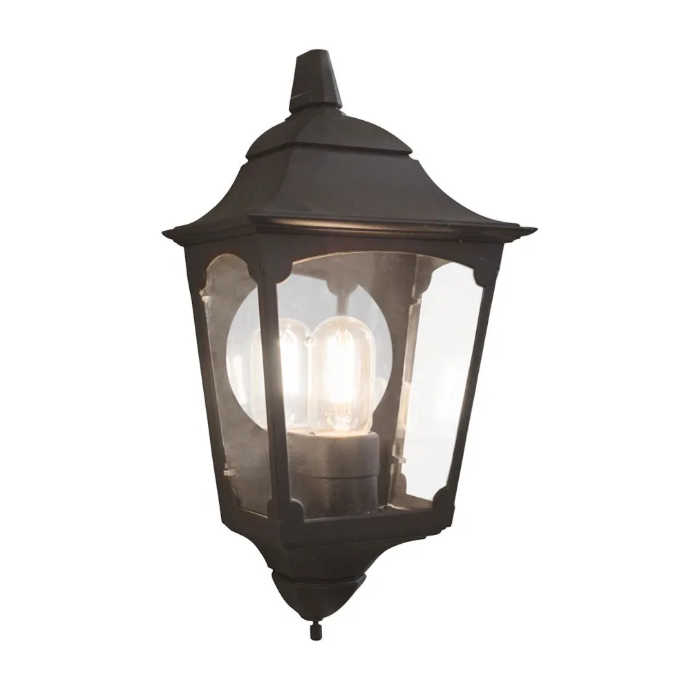 Elstead Wandlampe Außen Schwarz wetterfest IP44 Rustikal Haus* Außenleuchten Antik|Außenwandleuchten