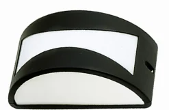 Lido Wandlampe Außen Schwarz Weiß IP44 vielseitig E27