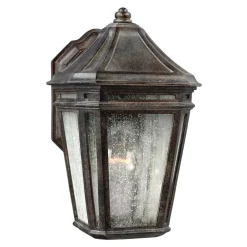 Clearance Elstead Wandlampe Außen Terrasse Braun antik Stahl IP44