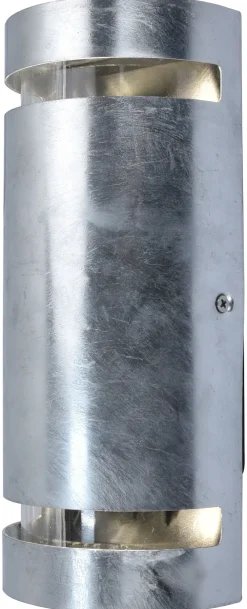 Eco-Light Wandlampe außen Up Down H:25,4 cm IP54 GU10 in Zink* Metall Lampen|Außenwandleuchten