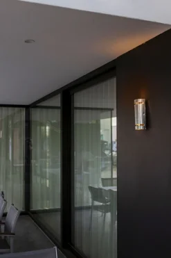 Eco-Light Wandlampe außen Up Down H:25,4 cm IP54 GU10 in Zink* Metall Lampen|Außenwandleuchten