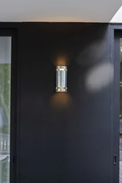 Eco-Light Wandlampe außen Up Down H:25,4 cm IP54 GU10 in Zink* Metall Lampen|Außenwandleuchten