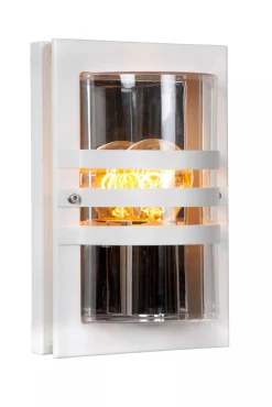 Discount Wandlampe außen Weiß IP44 E27 B:15 cm Haustür Garten