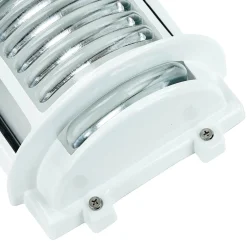 Lido Wandlampe außen Weiß IP64 Messing Glas E27* Metall Lampen|Messinglampen