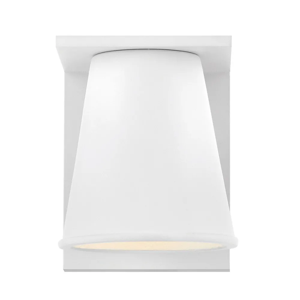 Best Elstead Wandlampe außen Weiß LED GU10 IP44 15,4 cm hoch klein