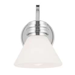 Elstead Wandlampe Bad Chrom mit LED G9 IP44 3000 K Glas Metall* Wandleuchten|Küchenlampen