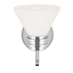 Elstead Wandlampe Bad Chrom mit LED G9 IP44 3000 K Glas Metall* Wandleuchten|Küchenlampen