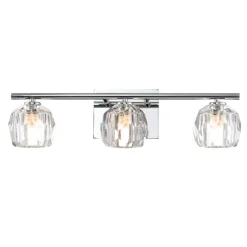 Elstead Wandlampe Bad Kristall LED G9 IP44 B: 55 cm Chrom* Wandleuchten|Badezimmer Lampe