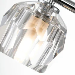 Elstead Wandlampe Bad Kristall LED G9 IP44 B: 55 cm Chrom* Wandleuchten|Badezimmer Lampe