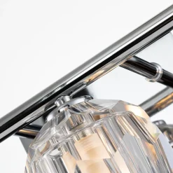 Elstead Wandlampe Bad Kristall LED G9 IP44 B: 55 cm Chrom* Wandleuchten|Badezimmer Lampe