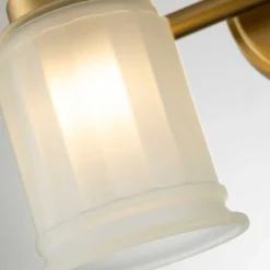 Elstead Wandlampe Bad LED G9 IP44 35,7 cm breit Metall Glas Jugendstil* Wandleuchten|Flurlampen