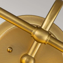 Elstead Wandlampe Bad Metall Glas 40,6 cm breit IP44 mit 2x G9 LED* Wandleuchten|Badezimmer Lampe