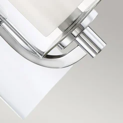 Elstead Wandlampe Bad mit LED G9 H: 23,2 cm IP44 Chrom Weiß Metall Glas* Wandleuchten|Badezimmer Lampe