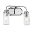Clearance Elstead Wandlampe Badezimmer B: 37,4 cm IP44 E27 in Chrom
