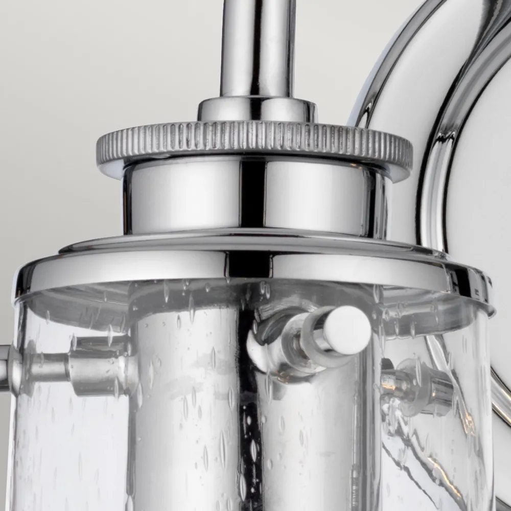 Clearance Elstead Wandlampe Badezimmer B: 37,4 cm IP44 E27 in Chrom