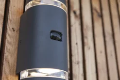 Eco-Light Wandlampe Bewegungsmelder Up Down Anthrazit IP44 GU10* Metall Lampen|Moderne Außenleuchten