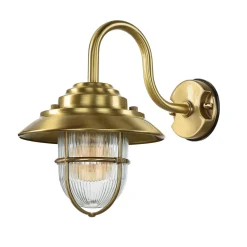 Lido Wandlampe BOLOS Messing IP64 Maritime Laterne* Außenleuchten Antik|Außenwandleuchten