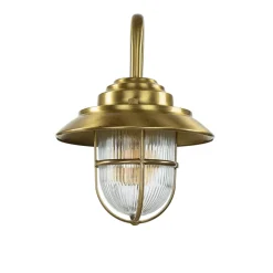 Lido Wandlampe BOLOS Messing IP64 Maritime Laterne* Außenleuchten Antik|Außenwandleuchten