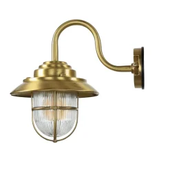 Lido Wandlampe BOLOS Messing IP64 Maritime Laterne* Außenleuchten Antik|Außenwandleuchten