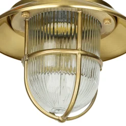 Lido Wandlampe BOLOS Messing IP64 Maritime Laterne* Außenleuchten Antik|Außenwandleuchten