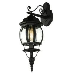 Easylight Wandlampe BREST Wandlaterne schwarz wetterfest* Rustikale Lampen|Rustikale Außenleuchten