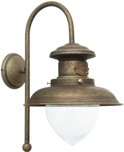 Clearance Giovanni Battista Wandlampe Bronze Antik Al Mare aus Echt-Messing