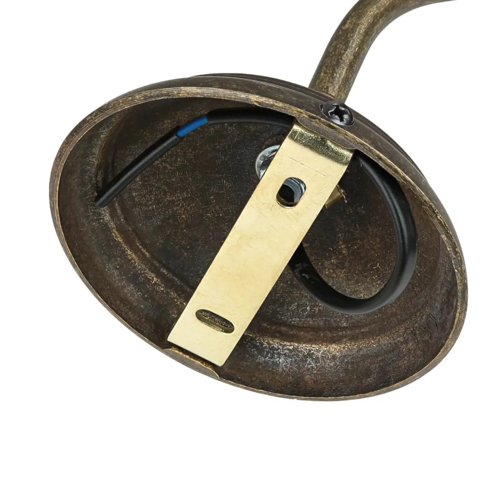 Giovanni Battista Wandlampe Bronze Antik Echt-Messing Oslo* Wandleuchten|Flurlampen