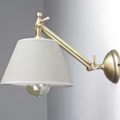 Giovanni Battista Wandlampe Bronze Hell aus Echt-Messing Snodo* Wandleuchten|Esszimmer Lampen